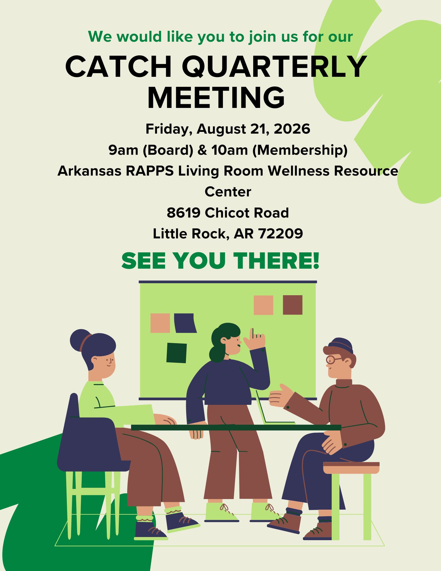 Quarterly Meeting Graphic